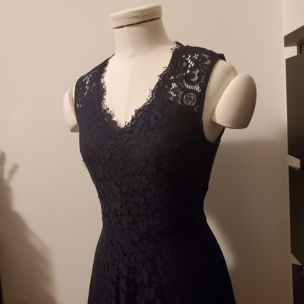 NWOT Navy Blue Lace Dress